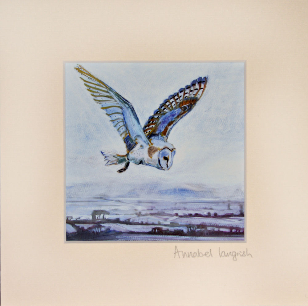 1000x994 Owl - Owl Flying Painting