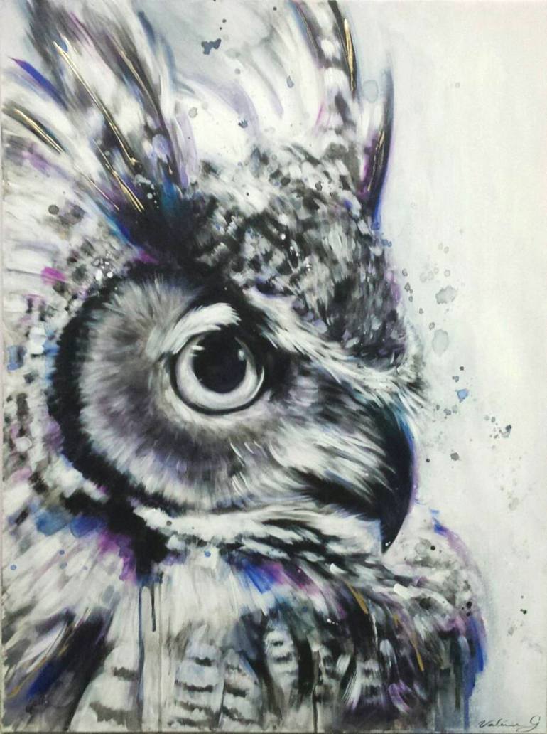 Owl Painting at PaintingValley.com | Explore collection of Owl Painting