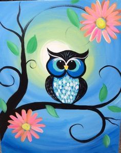 236x298 Whimsical Owl Painting Whimsical, Owl And Etsy - Owl Painting