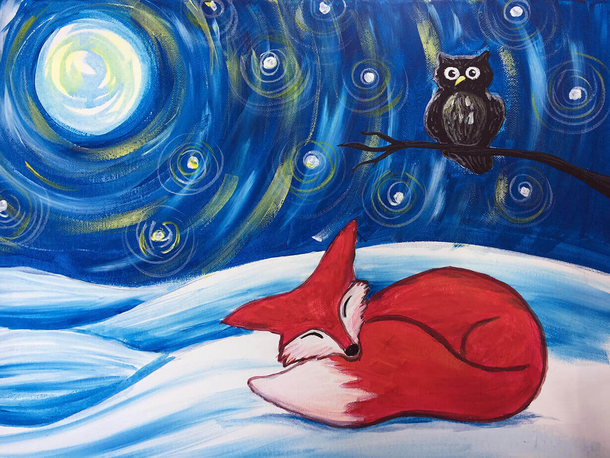 Owl Painting For Kids At PaintingValley Com Explore Collection Of Owl   Owl Painting For Kids 17 