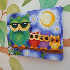 236x236 Beginner Painting Pictures - Owl Painting For Kids