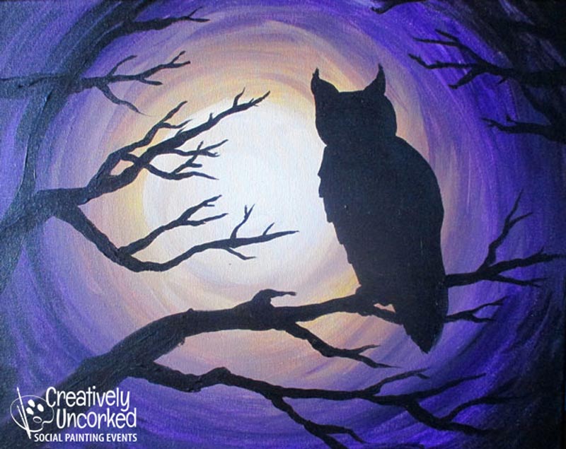 800x635 Night Owl Wf 5162017 - Owl Painting Images