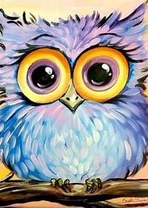 214x300 Owl Painting, Acrylic Painting On Canvas, Owl Spirit Guide, Animal - Owl Painting Images