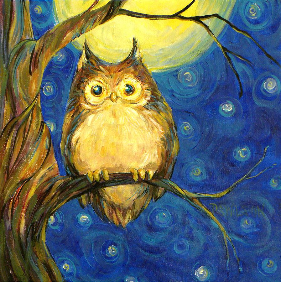 897x900 Owl Painting Abstract On Canvas Tutorial Paintings - Owl Painting On Canvas