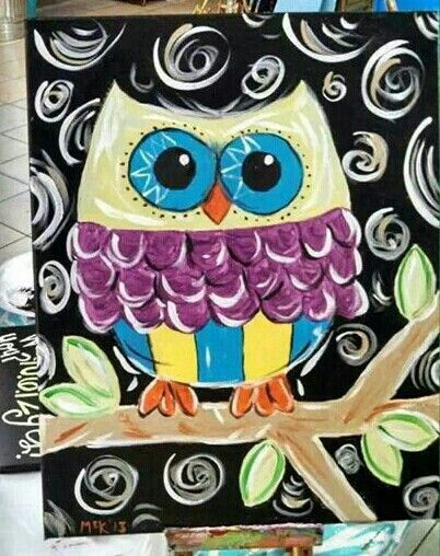 402x508 Owl Canvas Painting Owl Painting Owl, Canvases - Owl Painting On Canvas