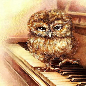 350x350 Sex Owl Paintings Art Room Wall Decor Art On Canvas - Owl Painting On Canvas