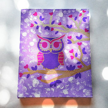 354x354 Shop Acrylic Painting Tree On Wanelo - Owl Painting On Canvas