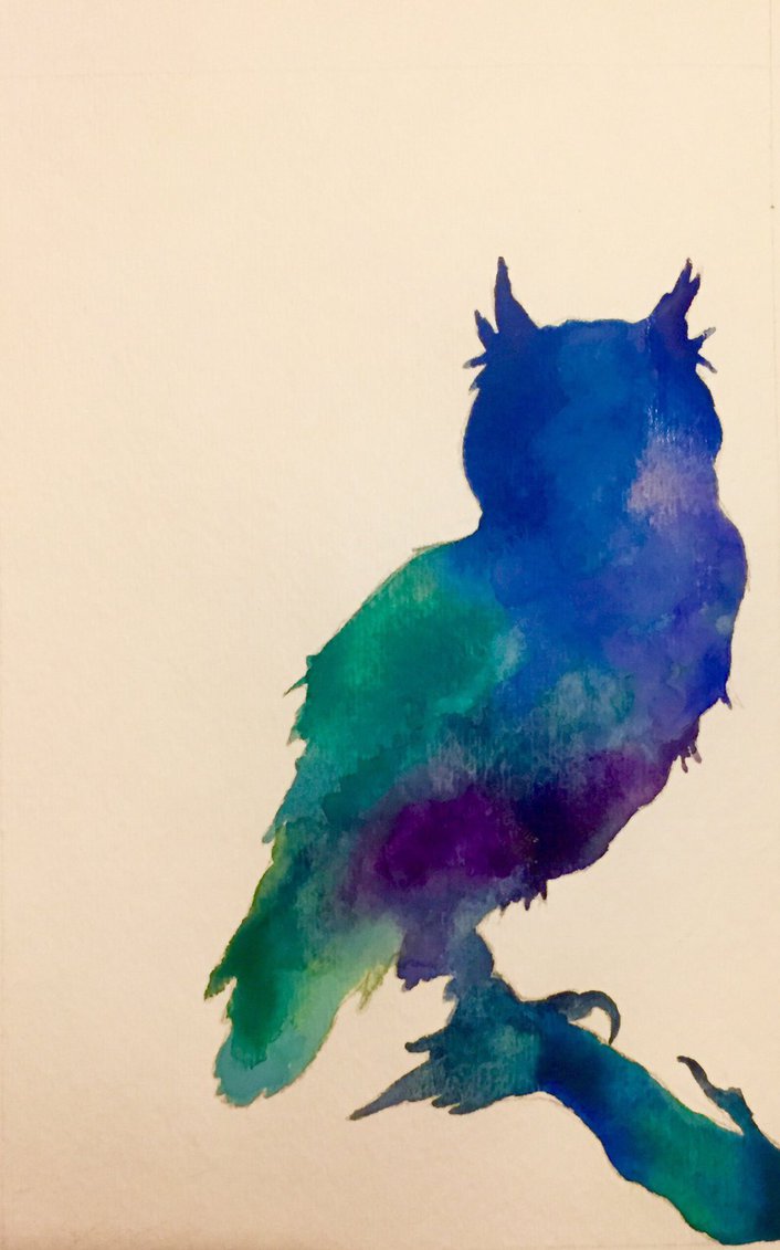 706x1131 Owl Silhouette By Jzleitelt - Owl Silhouette Painting