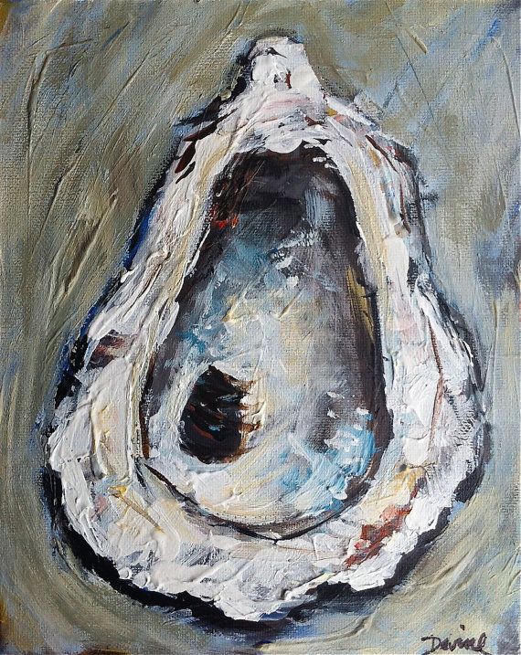 570x717 Oyster Painting On Canvas Oysters, Canvases - Oyster Painting