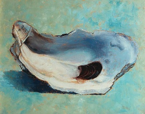 475x374 Oyster Shell Art - Oyster Painting