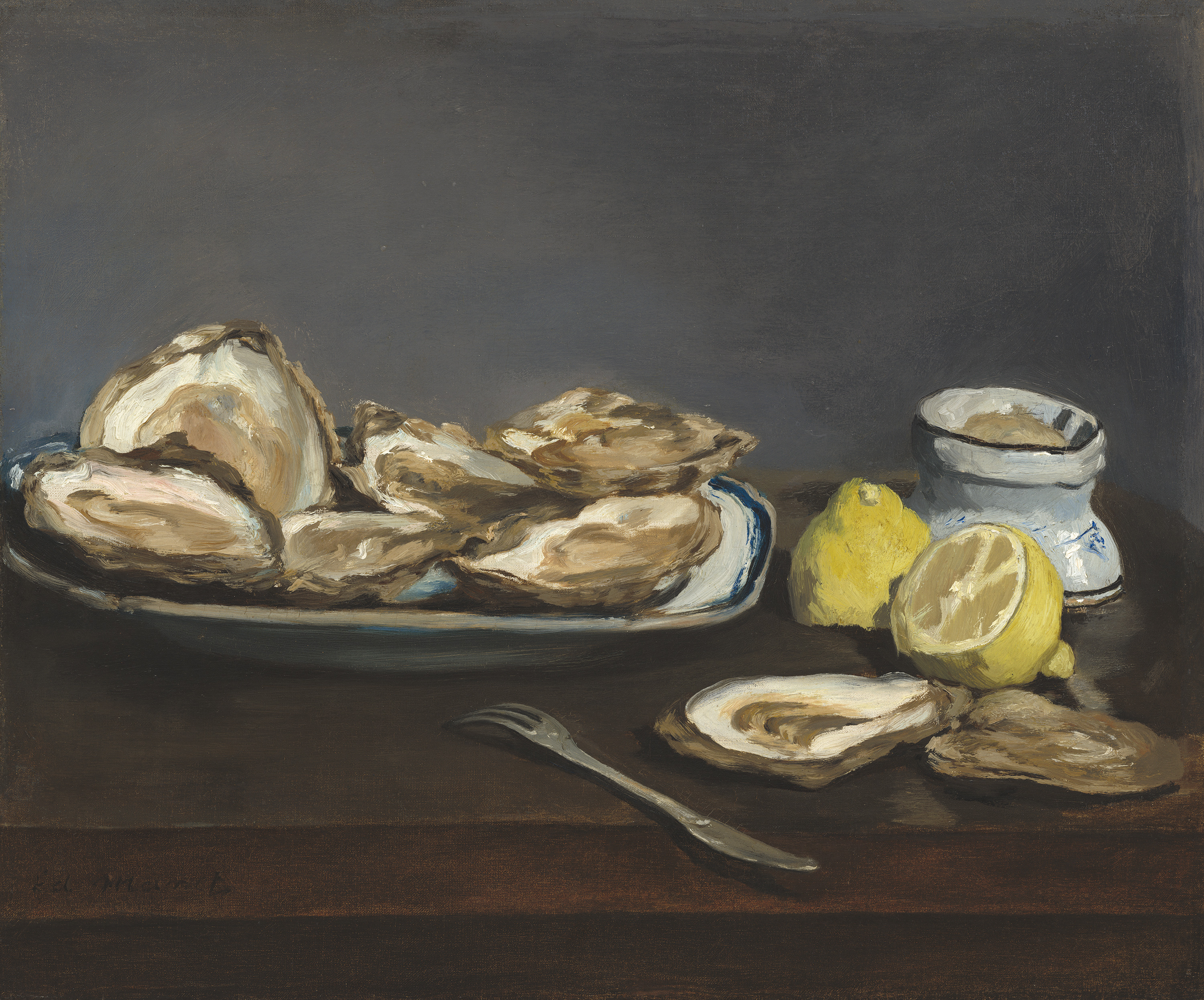 3000x2492 Manet - Oyster Painting