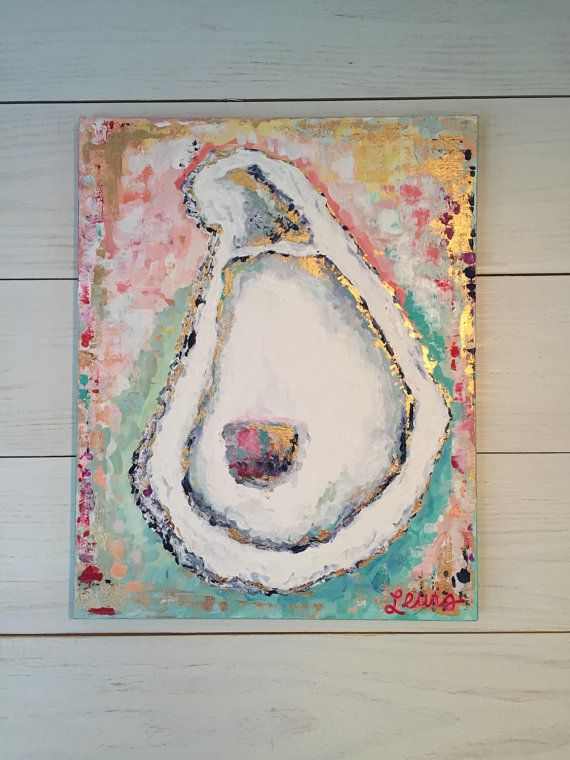 570x760 Oyster Art - Oyster Painting On Canvas