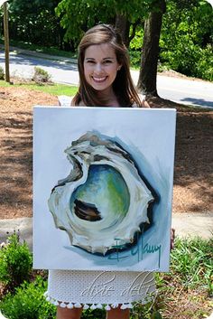 236x353 Oyster Painting On Canvas Oysters, Canvases - Oyster Painting On Canvas