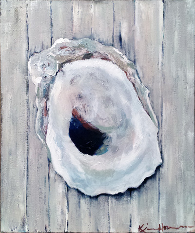 400x478 Oysters And Shells Kim Hovell Art - Oyster Painting On Canvas