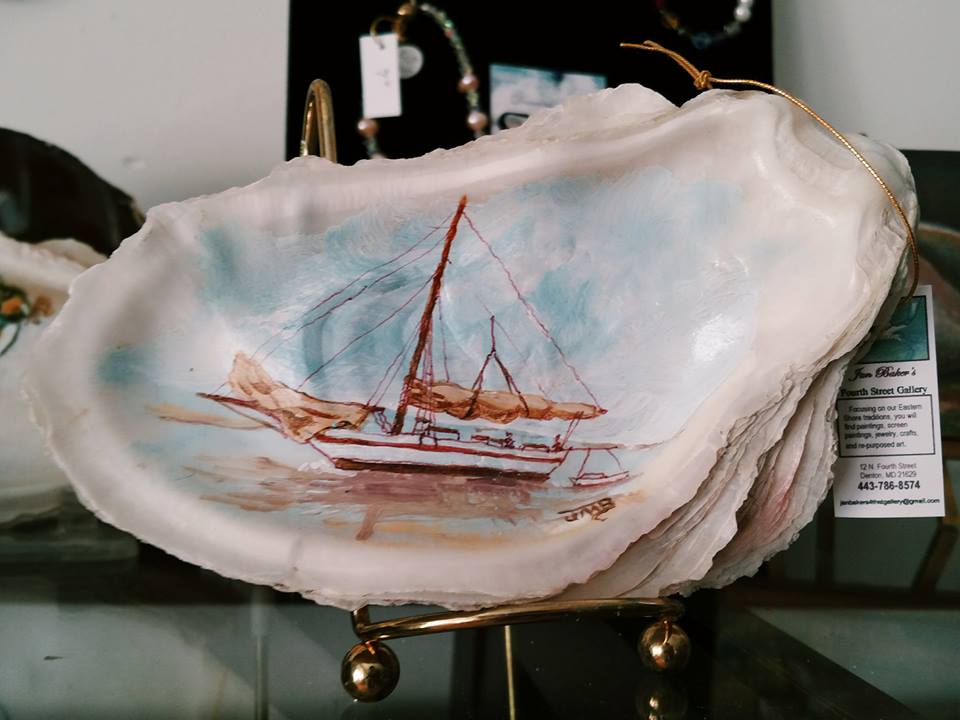 960x720 Jan Baker Caroline County Council Of Arts - Oyster Painting On Canvas