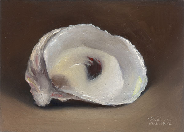 600x430 Oyster Shell Daily Paintings - Oyster Shell Painting