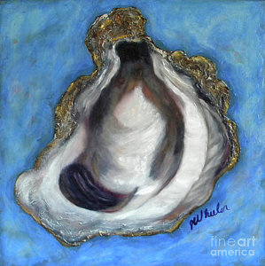 299x300 Oyster Shell Paintings Fine Art America - Oyster Shell Painting