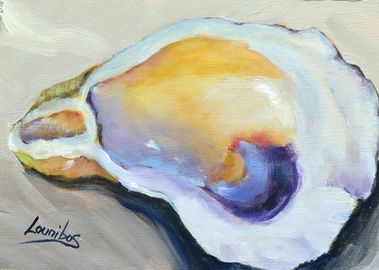 379x270 Pin By Roberta Morell On Watercolor Oyster Shells - Oyster Watercolor Painting