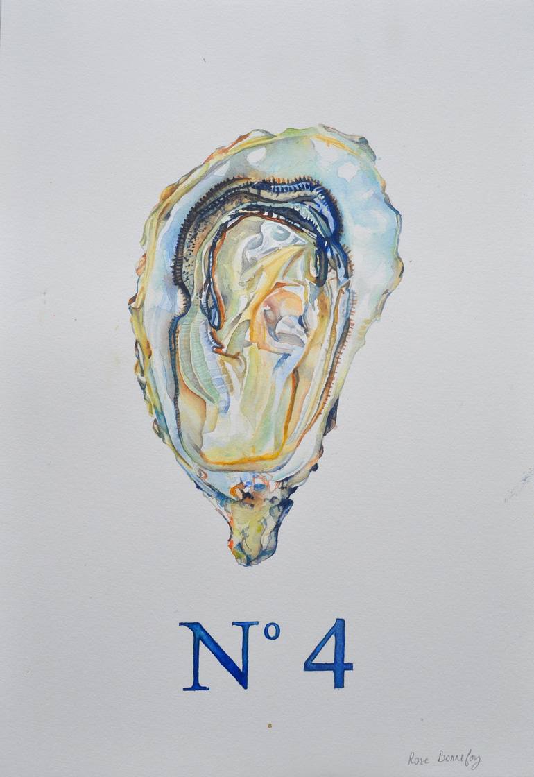 770x1120 Saatchi Art Oyster Painting By Rose Bonnefoy - Oyster Watercolor Painting