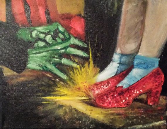 570x442 Wizard Of Oz Painting In Oil By Artist Vincent By Vincentmyrandart - Oz Painting