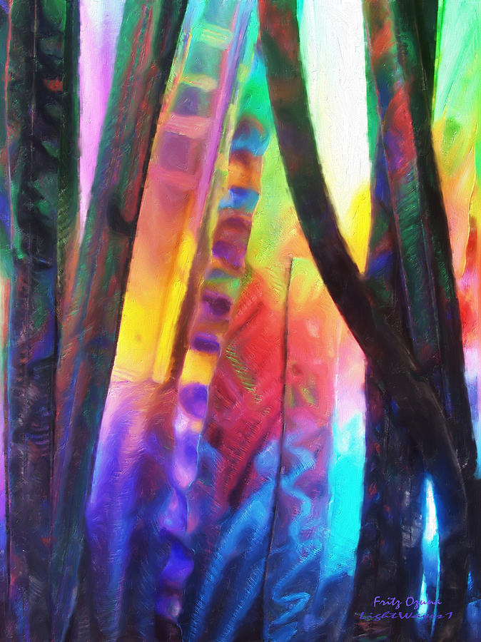 674x900 Lightwaves1 9161 Painting By Fritz Ozuna - Ozuna Painting