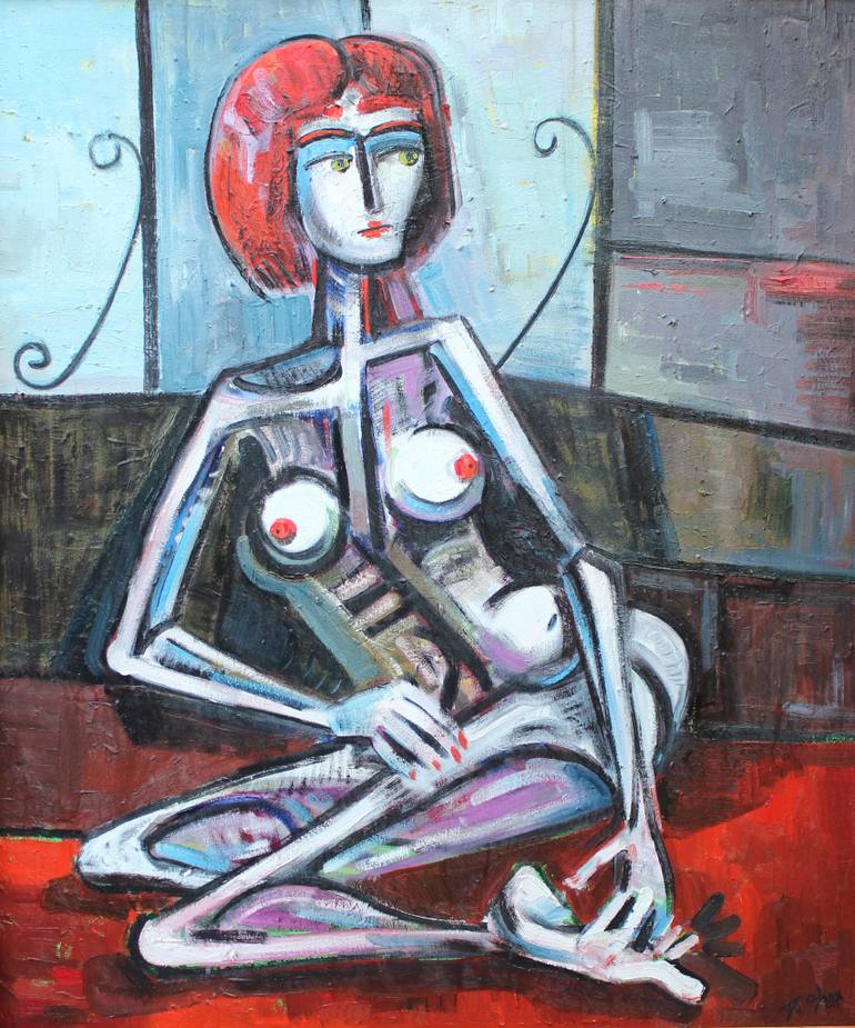 770x925 Saatchi Art Redheaded By The Window Painting By David Ozuna - Ozuna Painting