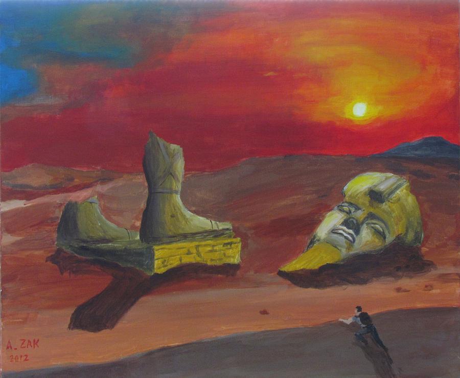 900x739 Ozymandias Painting By Alex Zak - Ozymandias Painting