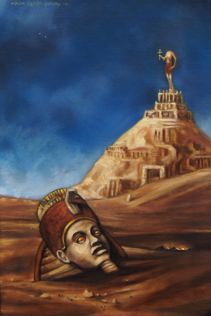 731x1094 Ozymandias By Enriquecedillo - Ozymandias Painting