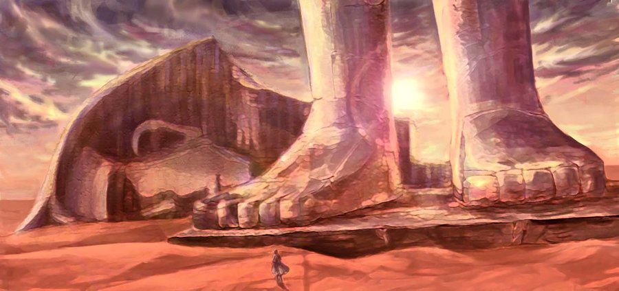 900x424 Ozymandias By Witchofwest - Ozymandias Painting