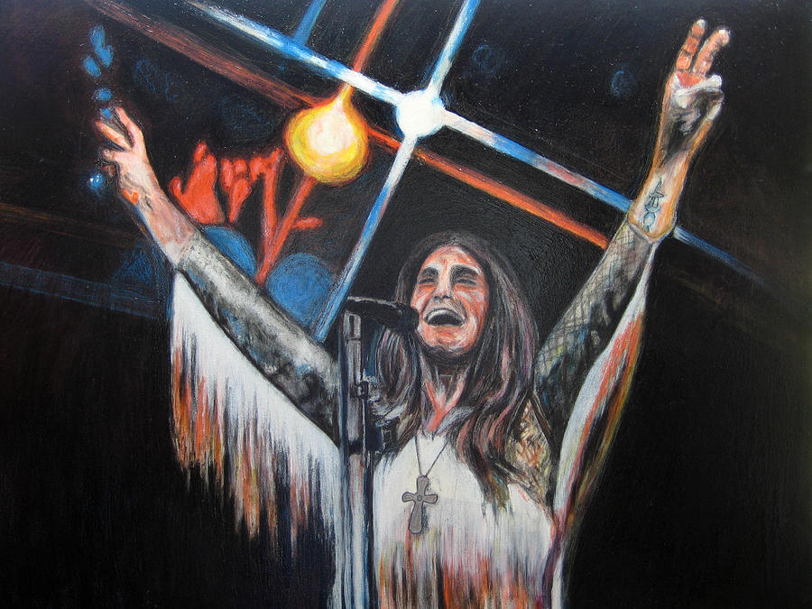 900x675 Good Night We Love You All Painting By John Pasdach - Ozzy Painting