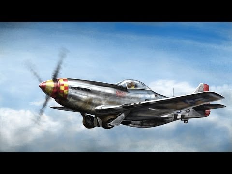 480x360 P 51 Mustang Speed Painting - P 51 Mustang Painting