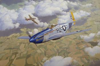 350x232 P 51 Mustang - P 51 Mustang Painting