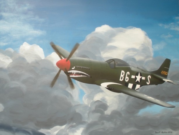 613x462 P 51 Mustang Painting Aftcra - P 51 Mustang Painting