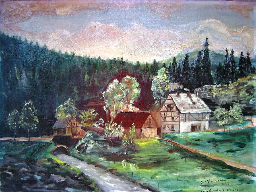 900x675 Black Forest Germany Painting By Alfred P Verhoeven - P Hunter Painting