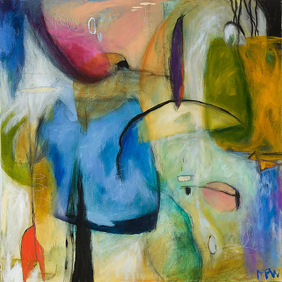 550x550 Mixed Media - P Painting