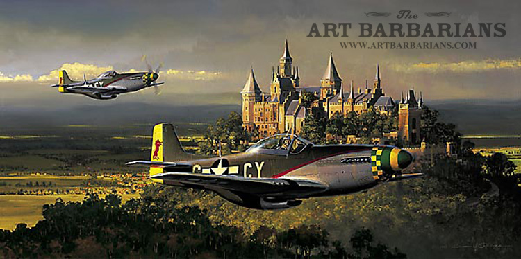 750x374 Wildlife Art Prints Plus Original Paintings With A Wide Selection - P51 Mustang Painting