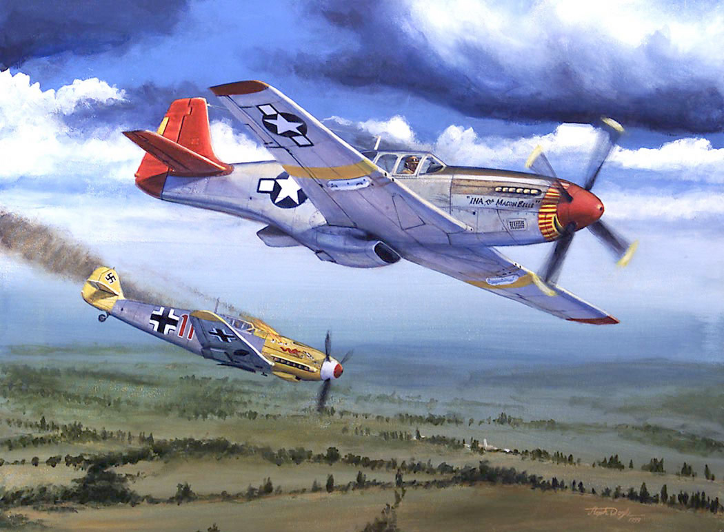 1050x772 Get In The Swing For Hangar Dance Gt 501st Combat Support Wing - P51 Mustang Painting