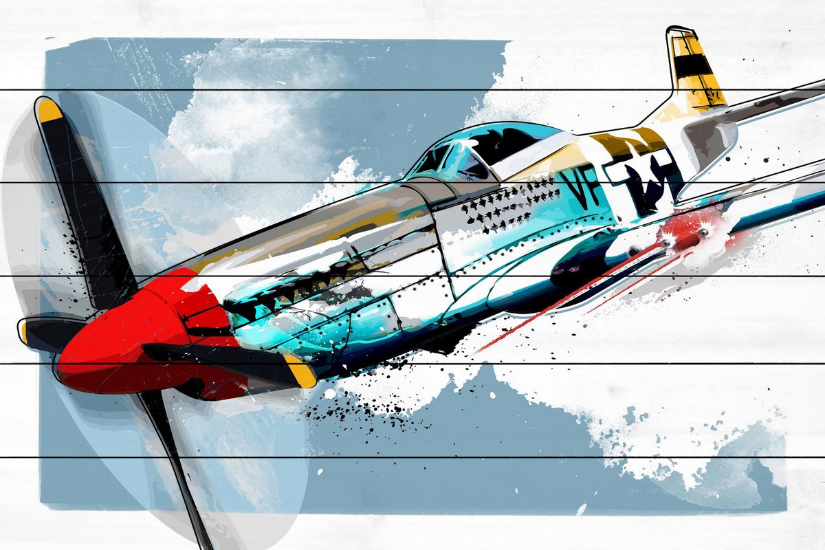 1200x800 Marmont Hill - P51 Mustang Painting