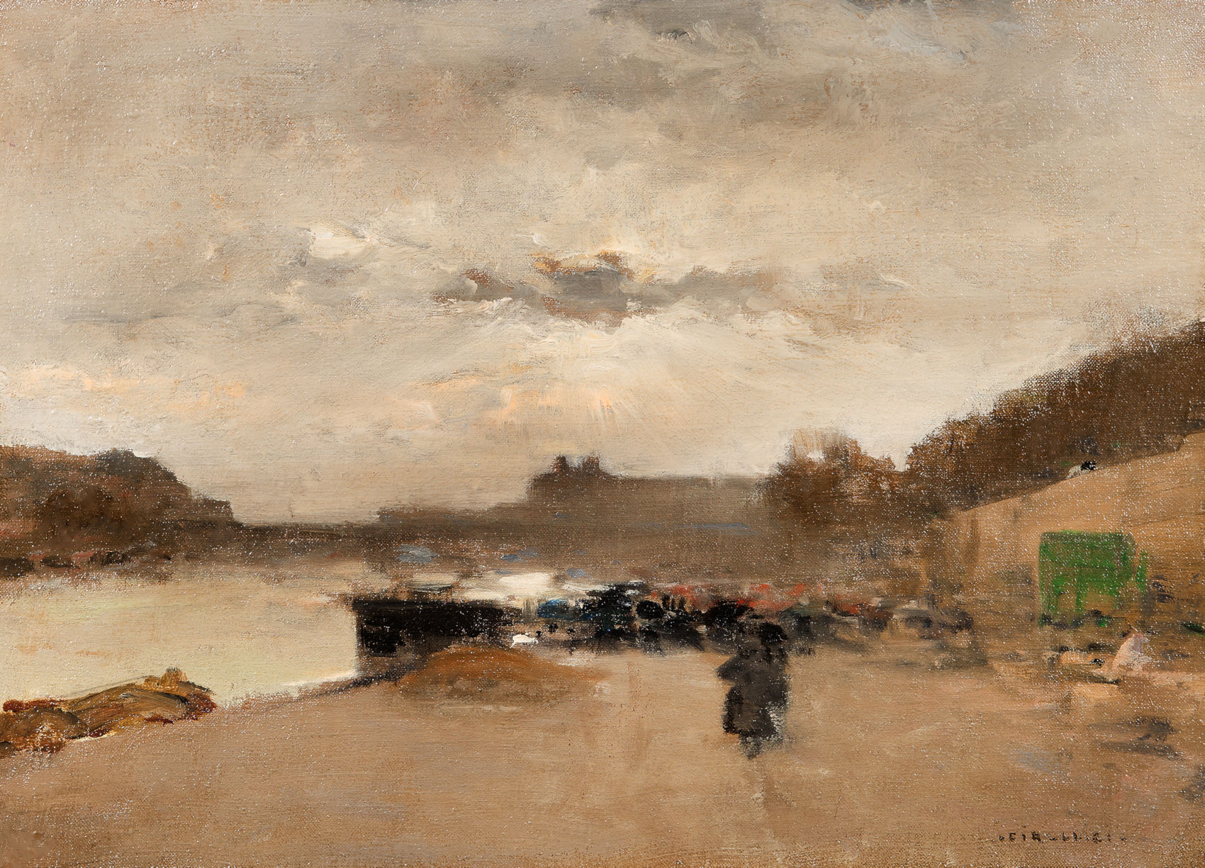 1700x1225 Sur Pa Berge By Luigi Loir Trinity House Paintings - Pa Painting