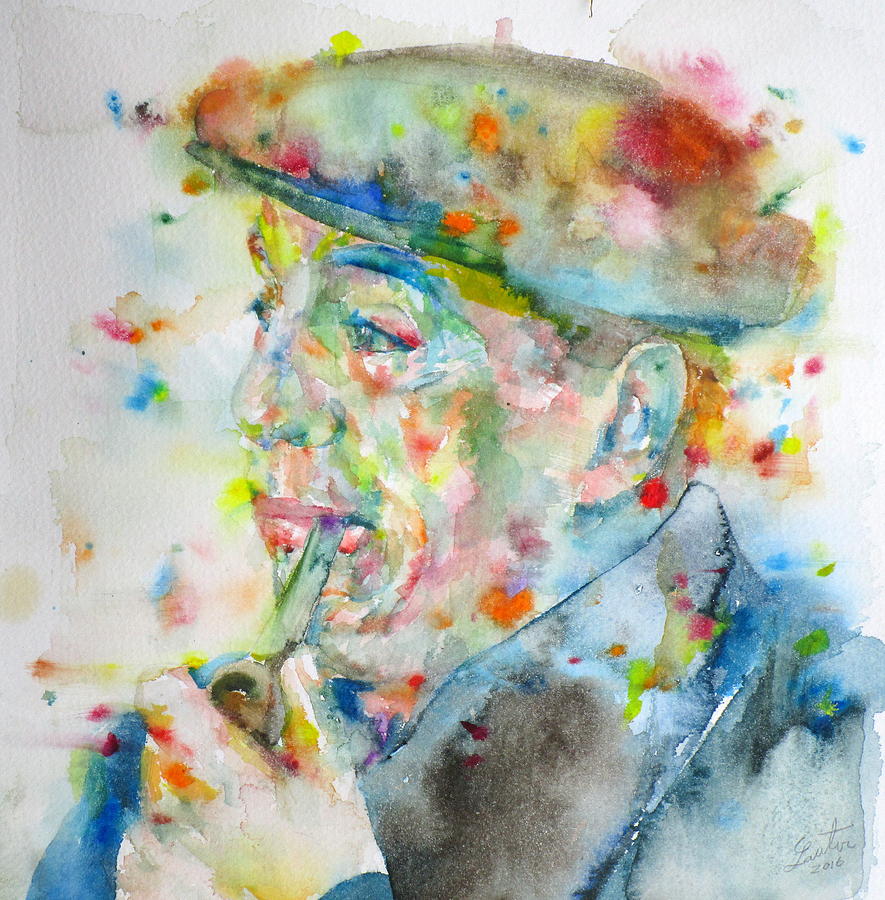 885x900 Pablo Neruda - Pablo Neruda Painting