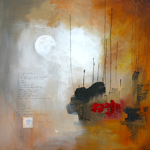 600x598 If You Forget Me Painting By Germaine Fine Art - Pablo Neruda Painting