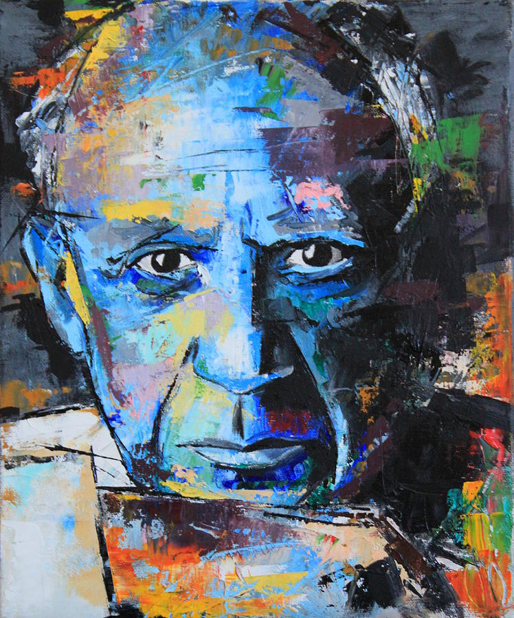 748x900 Pablo Picasso Painting By Richard Day - Pablo Picasso Painting