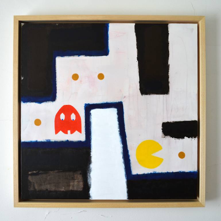 770x770 Saatchi Art Pacman Painting By Matteo Cassina - Pac Man Painting