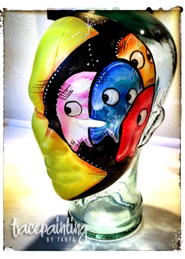 360x504 Face Painting Pacman - Pac Man Painting