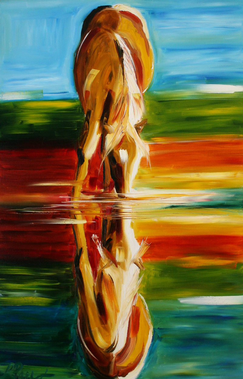 800x1247 Texas Contemporary Fine Artist Laurie Pace Reflections Of His - Pace Painting