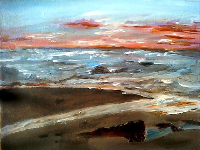 640x480 Pacific Coast Sunset - Pacific Coast Painting