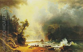 350x223 Albert Bierstadt - Pacific Coast Painting