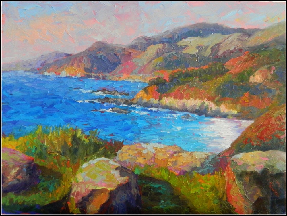 1000x751 Reverence , 24x18 By Maryanne Jacobsen, Big Sur, Mountains - Pacific Coast Painting