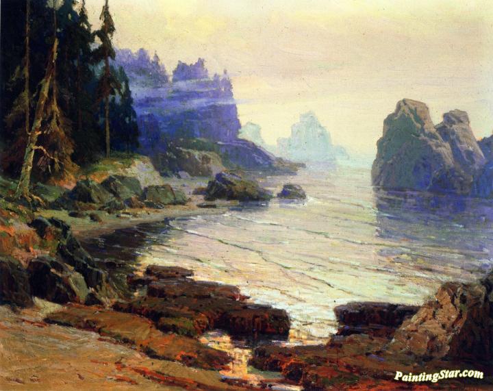 720x571 Along The Pacific Coast Artwork By Jack Wilkinson Smith Oil - Pacific Coast Painting