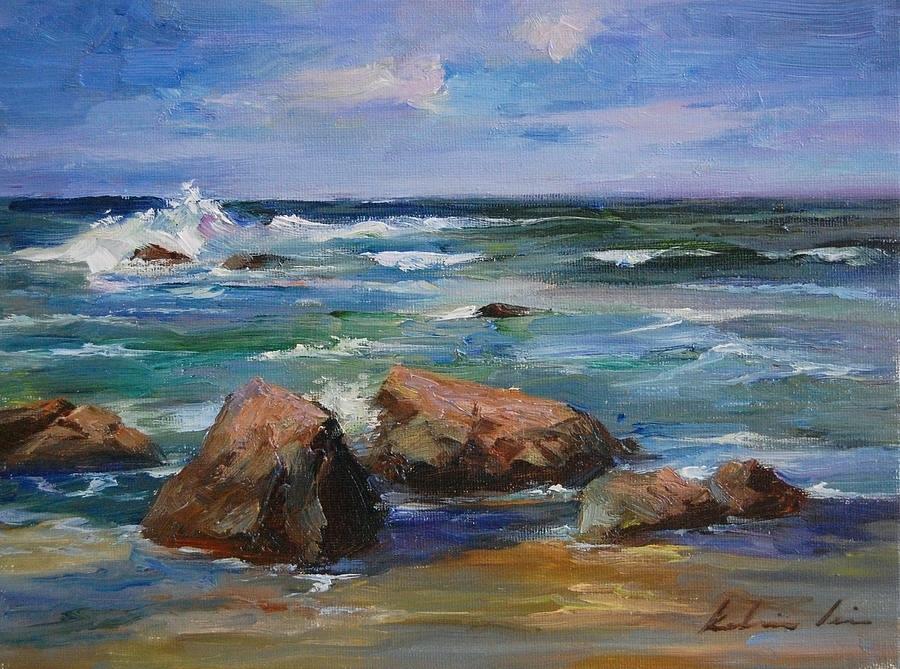 900x669 Pacific Coast Painting Seascape Painting Pacific Ocean By Kelvin - Pacific Coast Painting